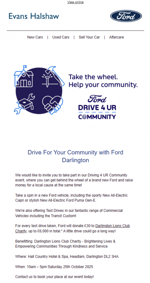 Ford Drive 4UR Community Ford Drive 4UR Community